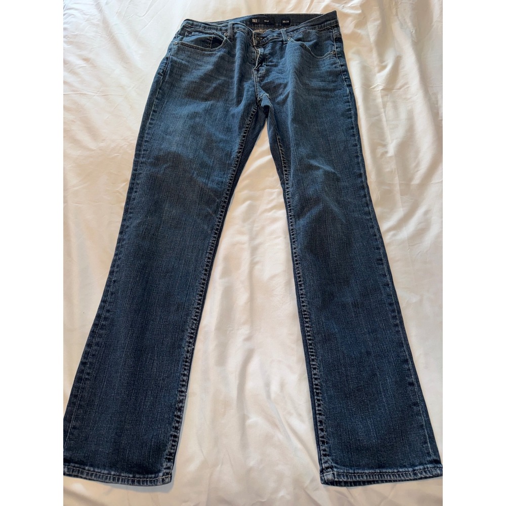 BKE Nolan Straight Leg Jeans Mens 36x34 Medium Wash Denim Blue